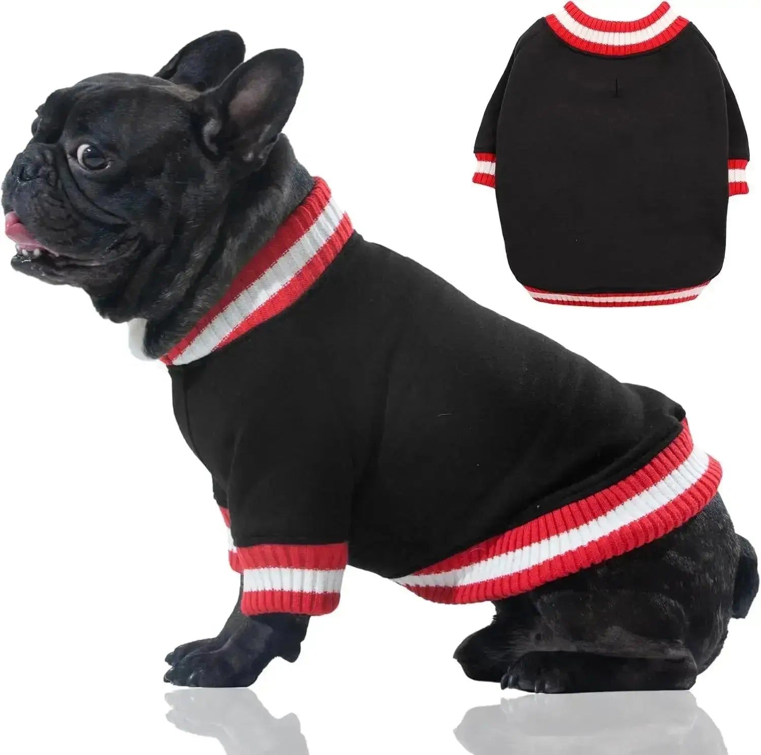 Dog Winter Fleece Pullover Sweater, Soft Warm Hoodie for Small to Medium Dogs by Wags & Whiskers Pet Supply