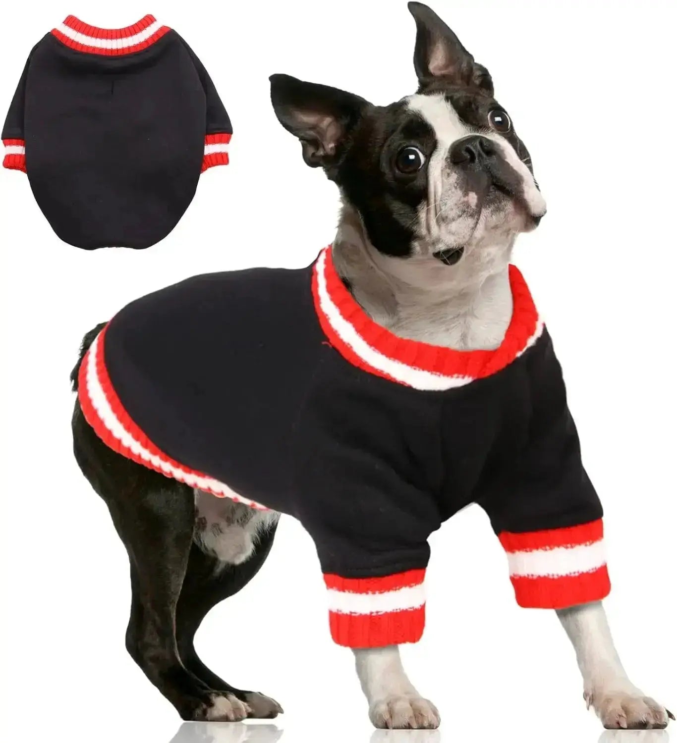 Dog Winter Fleece Pullover Sweater, Soft Warm Hoodie for Small to Medium Dogs by Wags & Whiskers Pet Supply