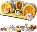 Guinea Pig Tunnel Bed Hideout Plush Tube Small Animal Rabbit Hamster by Wags & Whiskers Pet Supply