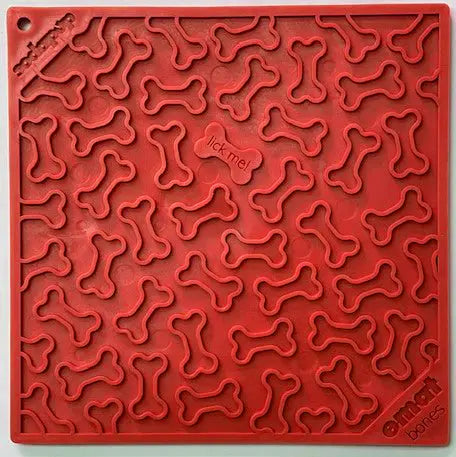 Bones eMat - Enrichment Lick Mat for Dogs and Cats | eMat Enrichment Toy for Anxiety Relief | SodaPup SodaPup/True Dogs, LLC