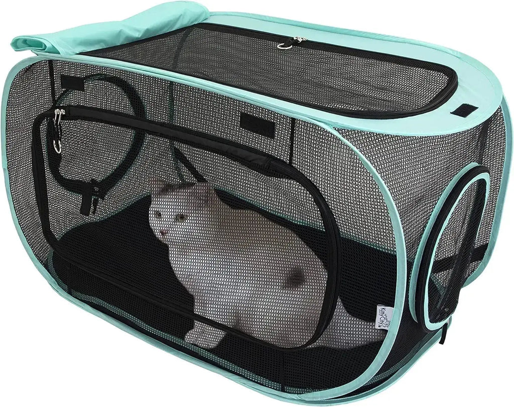 Kitty City Outdoor Catio Furniture and Play Kits for Cats, Outdoor Mega Kit by Wags & Whiskers Pet Supply