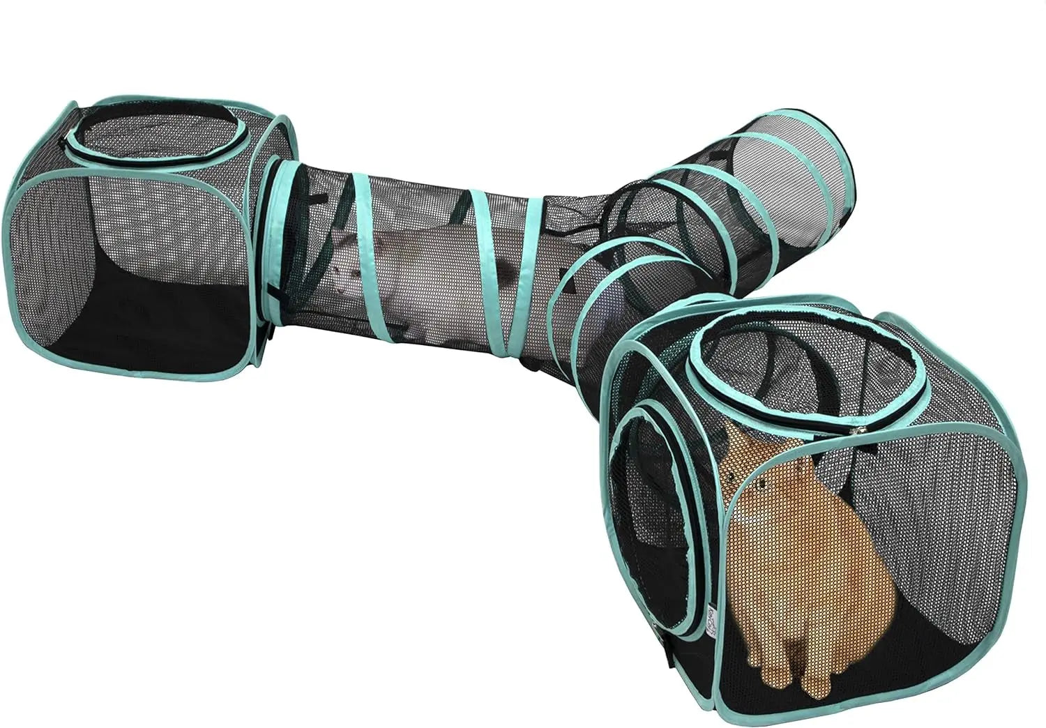 Kitty City Outdoor Catio Furniture and Play Kits for Cats, Outdoor Mega Kit Wags & Whiskers Pet Supply