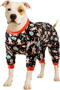 Large Dog Pajamas Space Astronaut Print Recovery Shirt UV Pullover Wags & Whiskers Pet Supply