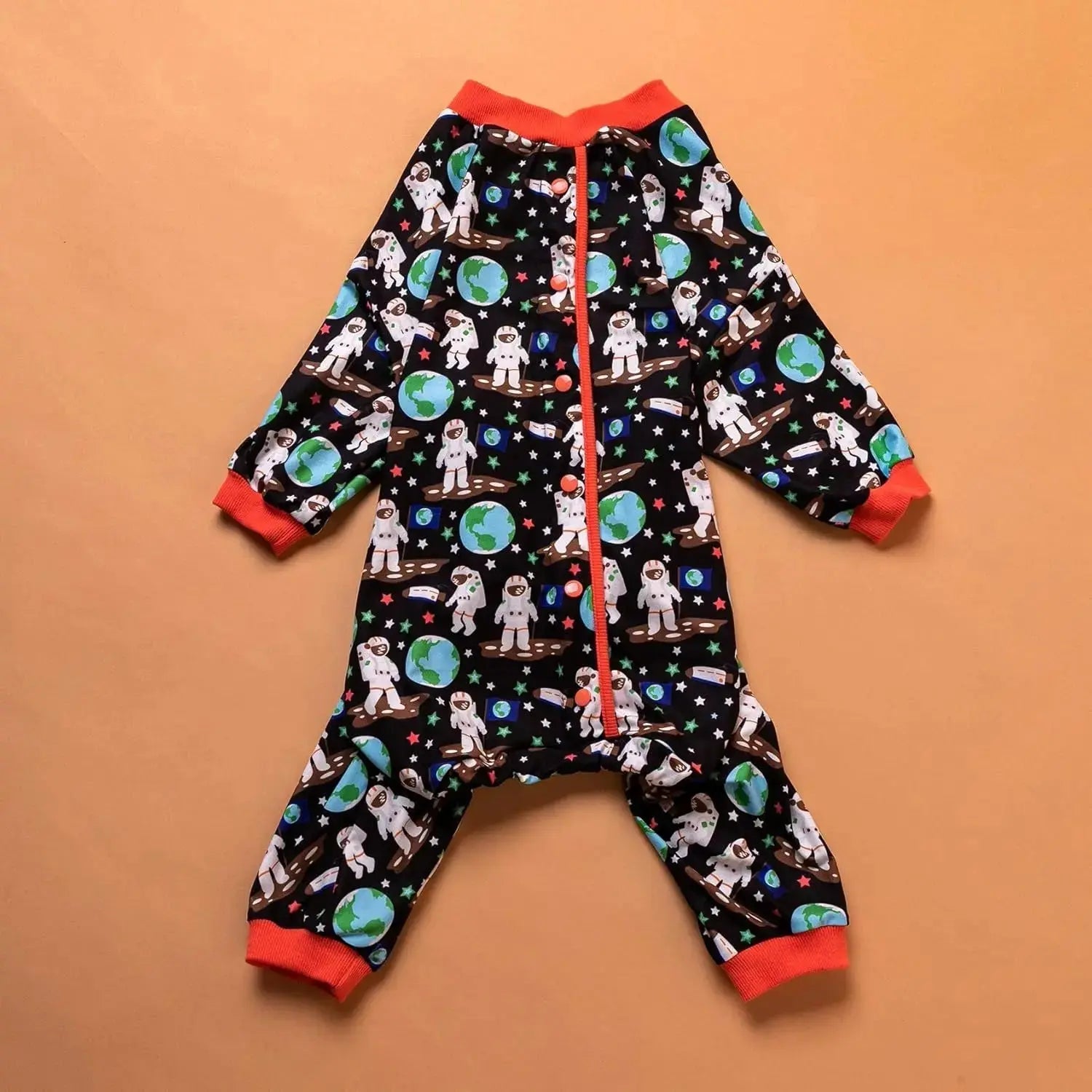 Large Dog Pajamas Space Astronaut Print Recovery Shirt UV Pullover Wags & Whiskers Pet Supply