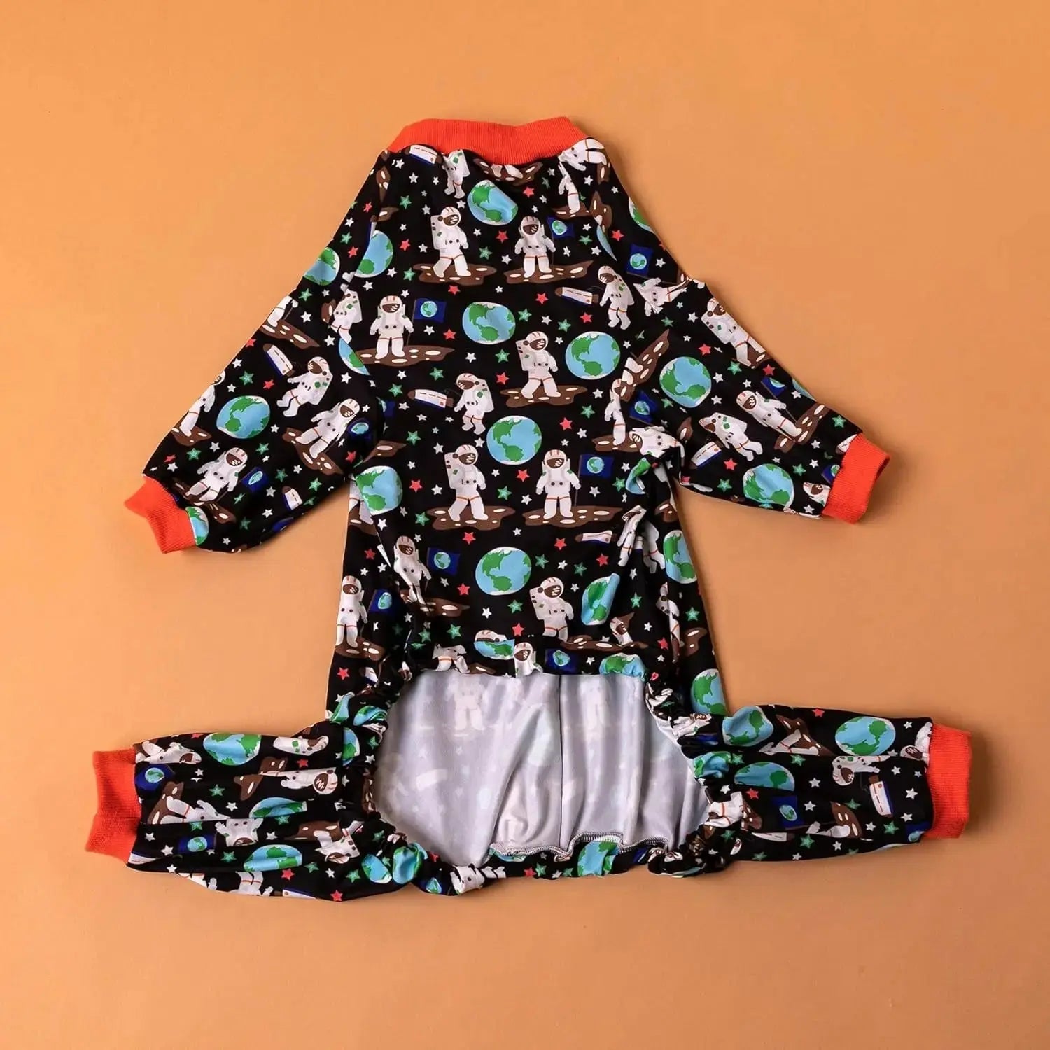 Large Dog Pajamas Space Astronaut Print Recovery Shirt UV Pullover Wags & Whiskers Pet Supply