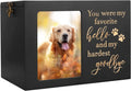 Large Wooden Pet Memorial Urn with Photo Frame Keepsake Box for Dog or Cat Wags & Whiskers Pet Supply
