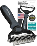 Maxpower Dual-Sided Pet Grooming Rake for Dogs & Cats – Dematting Tool by Wags & Whiskers Pet Supply