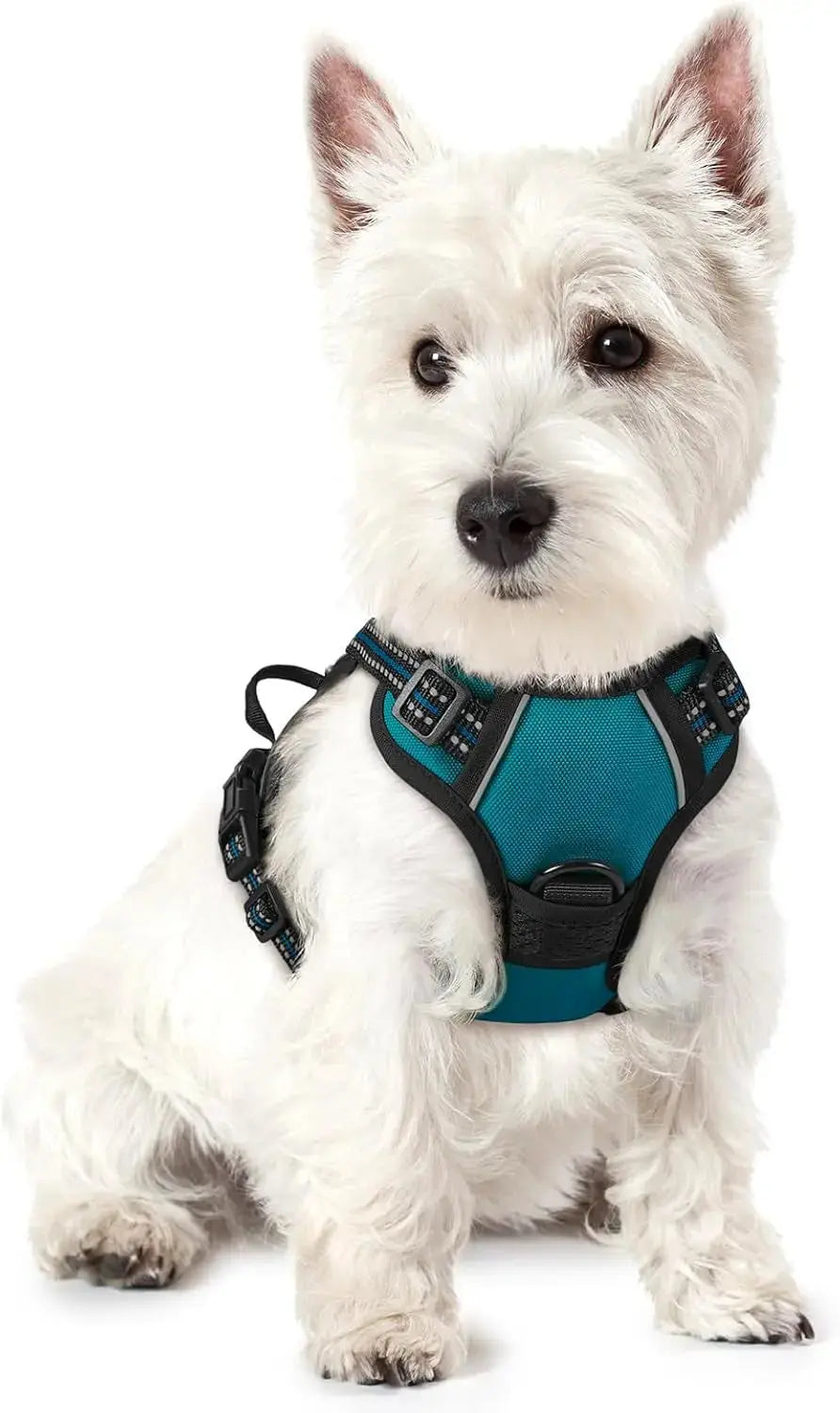 No Pull Dog Harness Reflective Adjustable Oxford Vest Dogs Control (All Sizes) Wags & Whiskers Pet Supply