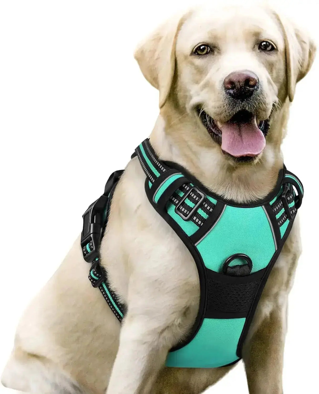 No Pull Dog Harness Reflective Adjustable Oxford Vest Dogs Control (All Sizes) by Wags & Whiskers Pet Supply