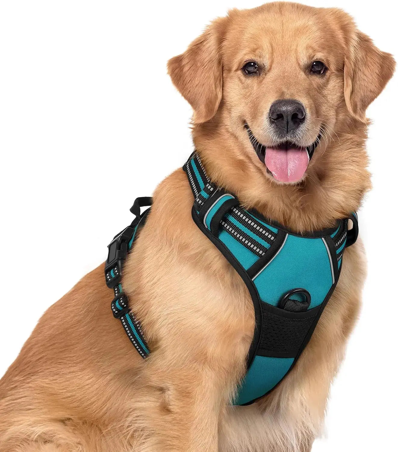 No Pull Dog Harness Reflective Adjustable Oxford Vest Dogs Control (All Sizes) Wags & Whiskers Pet Supply