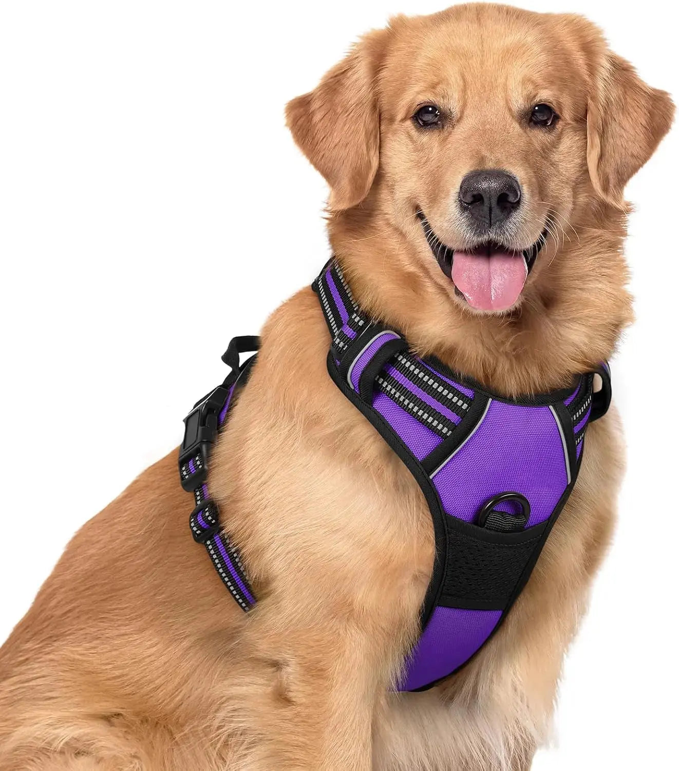 No Pull Dog Harness Reflective Adjustable Oxford Vest Dogs Control (All Sizes) Wags & Whiskers Pet Supply