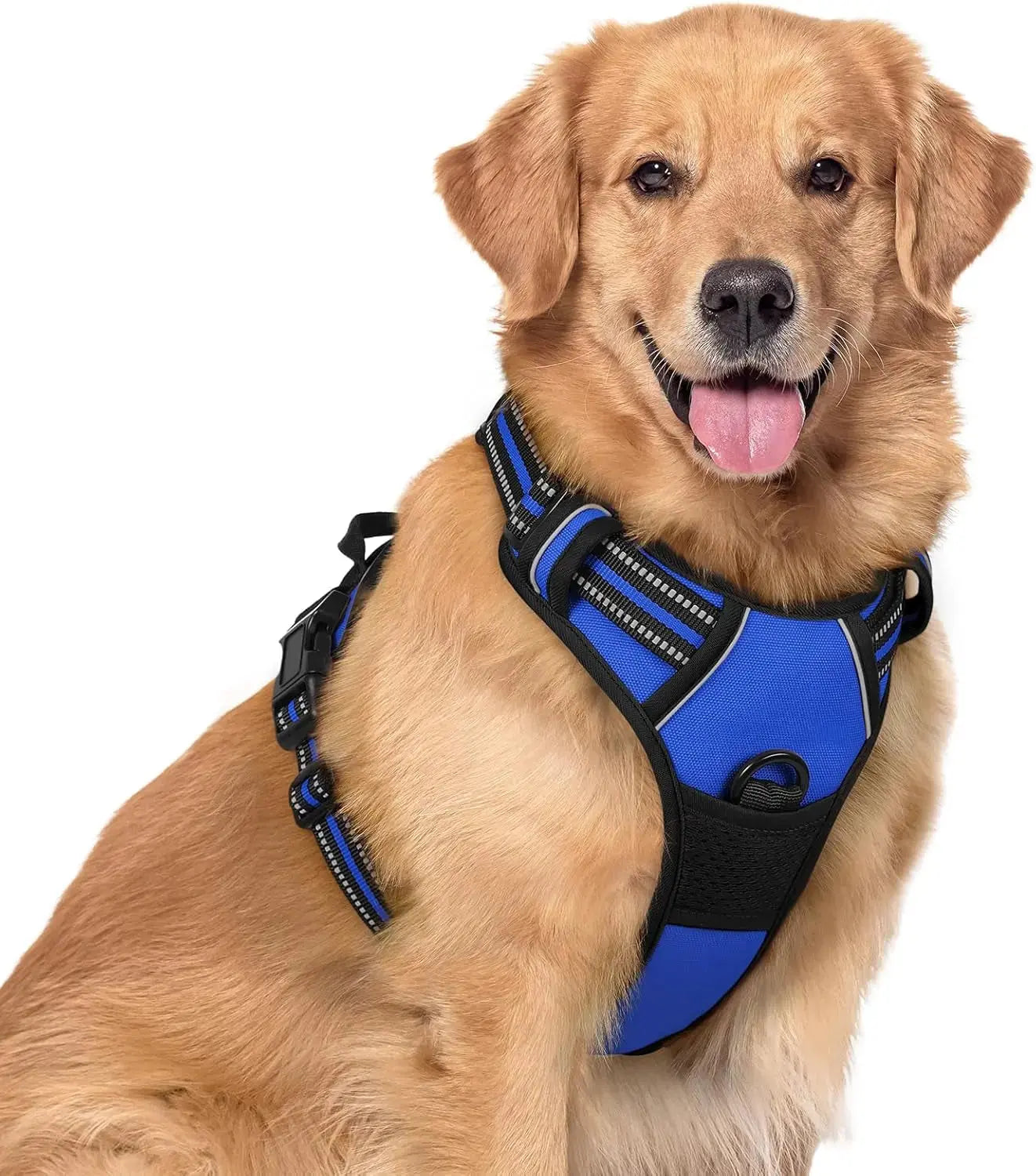 No Pull Dog Harness Reflective Adjustable Oxford Vest Dogs Control (All Sizes) Wags & Whiskers Pet Supply