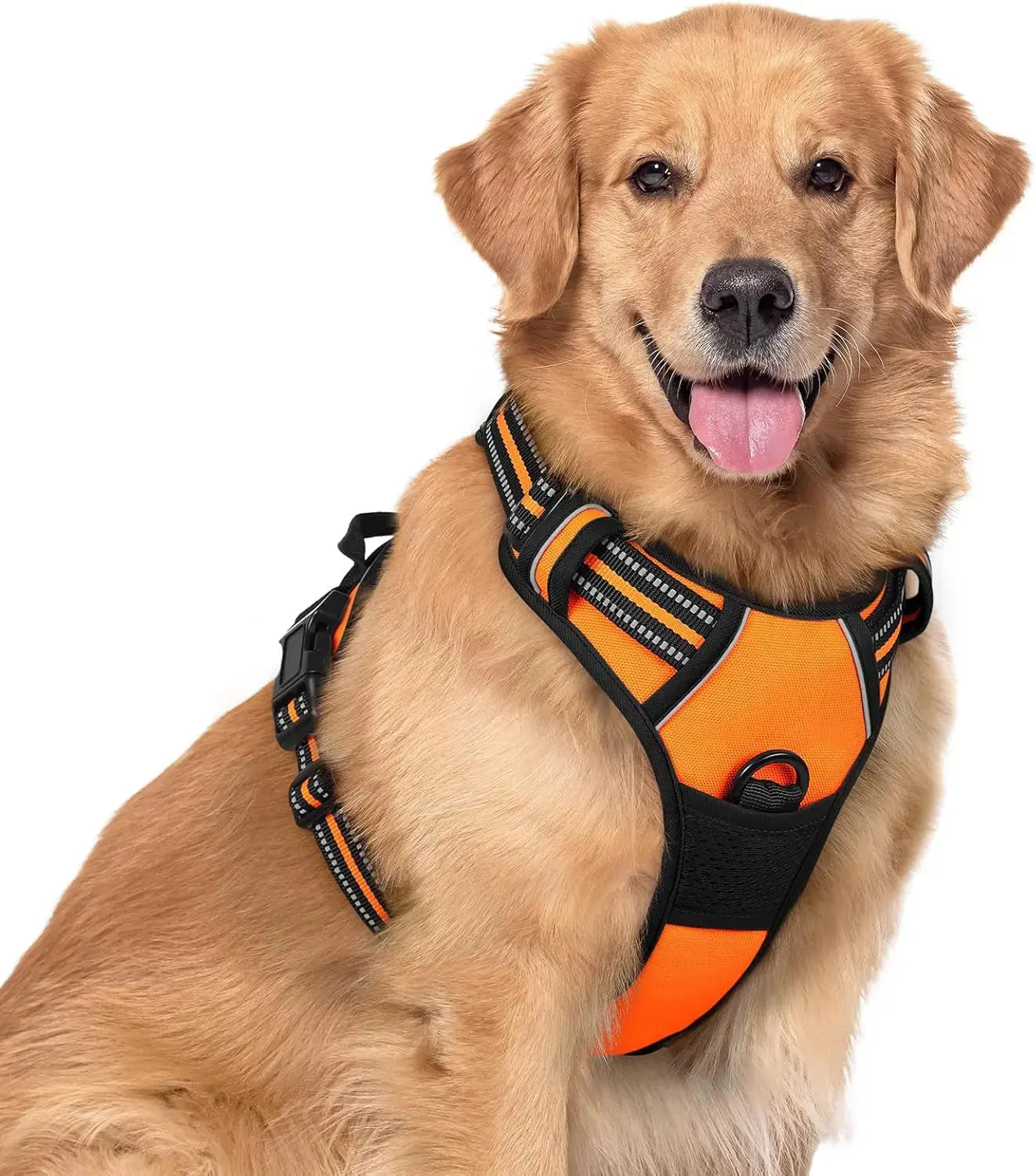 No Pull Dog Harness Reflective Adjustable Oxford Vest Dogs Control (All Sizes) Wags & Whiskers Pet Supply