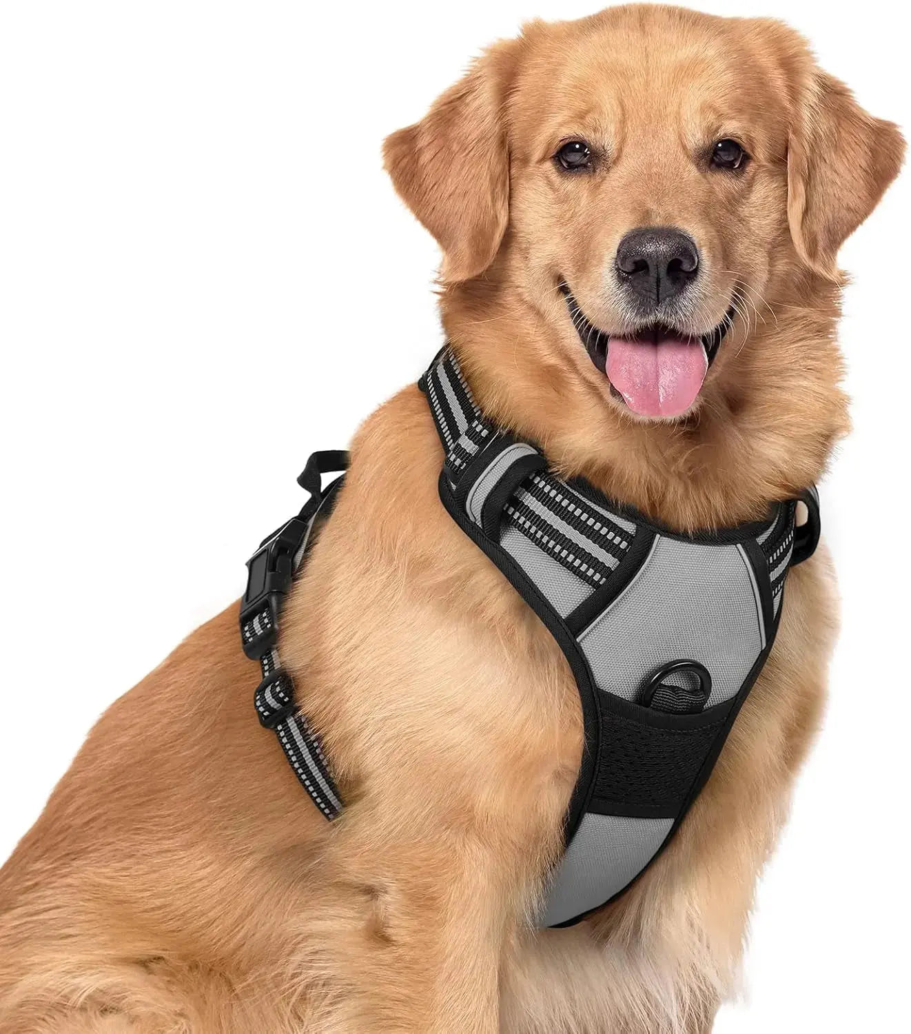 No Pull Dog Harness Reflective Adjustable Oxford Vest Dogs Control (All Sizes) Wags & Whiskers Pet Supply