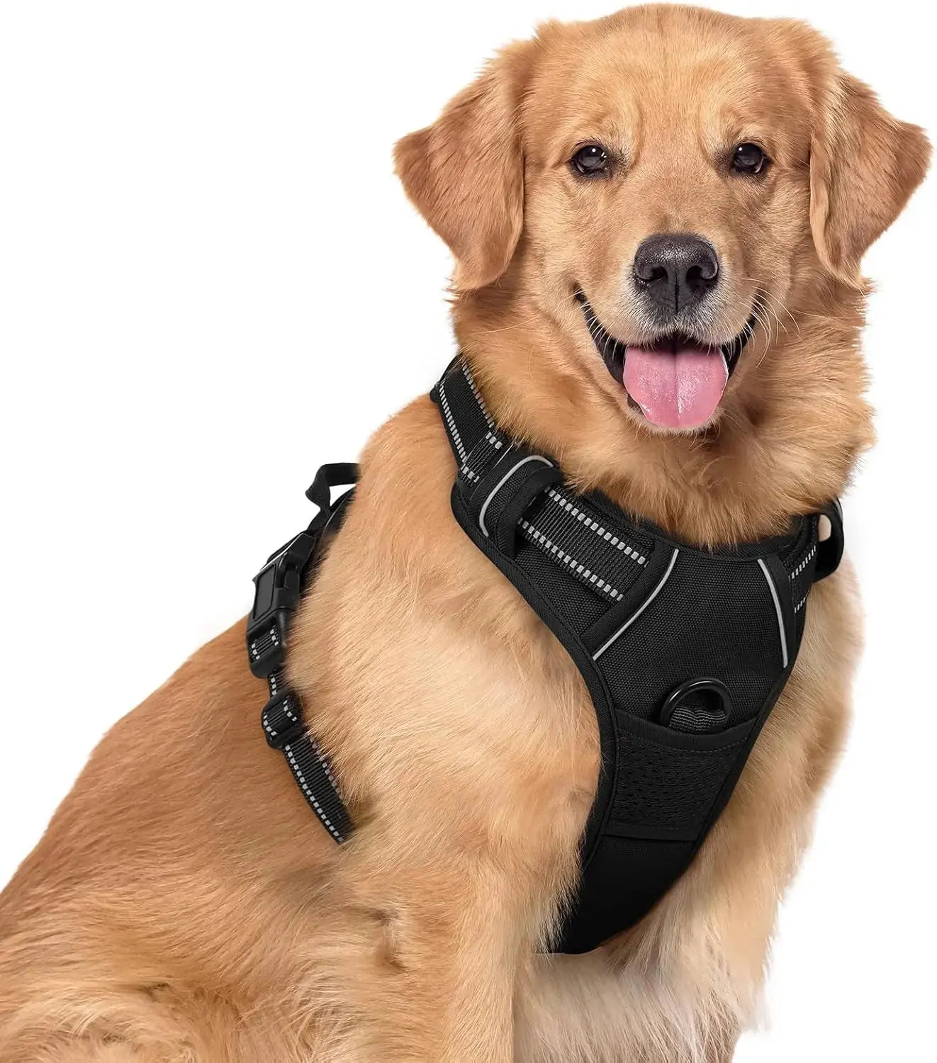 No Pull Dog Harness Reflective Adjustable Oxford Vest Dogs Control (All Sizes) Wags & Whiskers Pet Supply