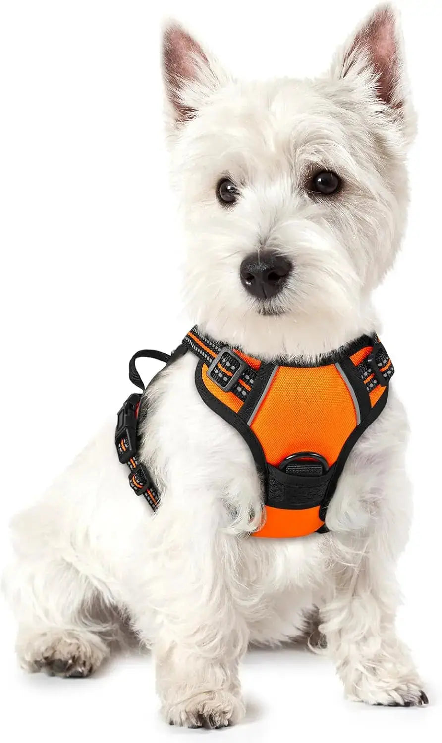 No Pull Dog Harness Reflective Adjustable Oxford Vest Dogs Control (All Sizes) Wags & Whiskers Pet Supply