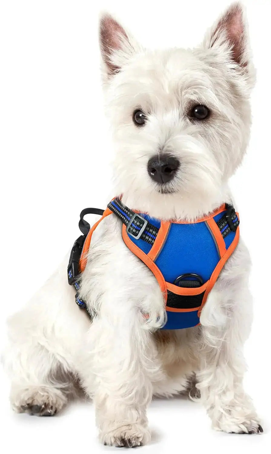 No Pull Dog Harness Reflective Adjustable Oxford Vest Dogs Control (All Sizes) Wags & Whiskers Pet Supply