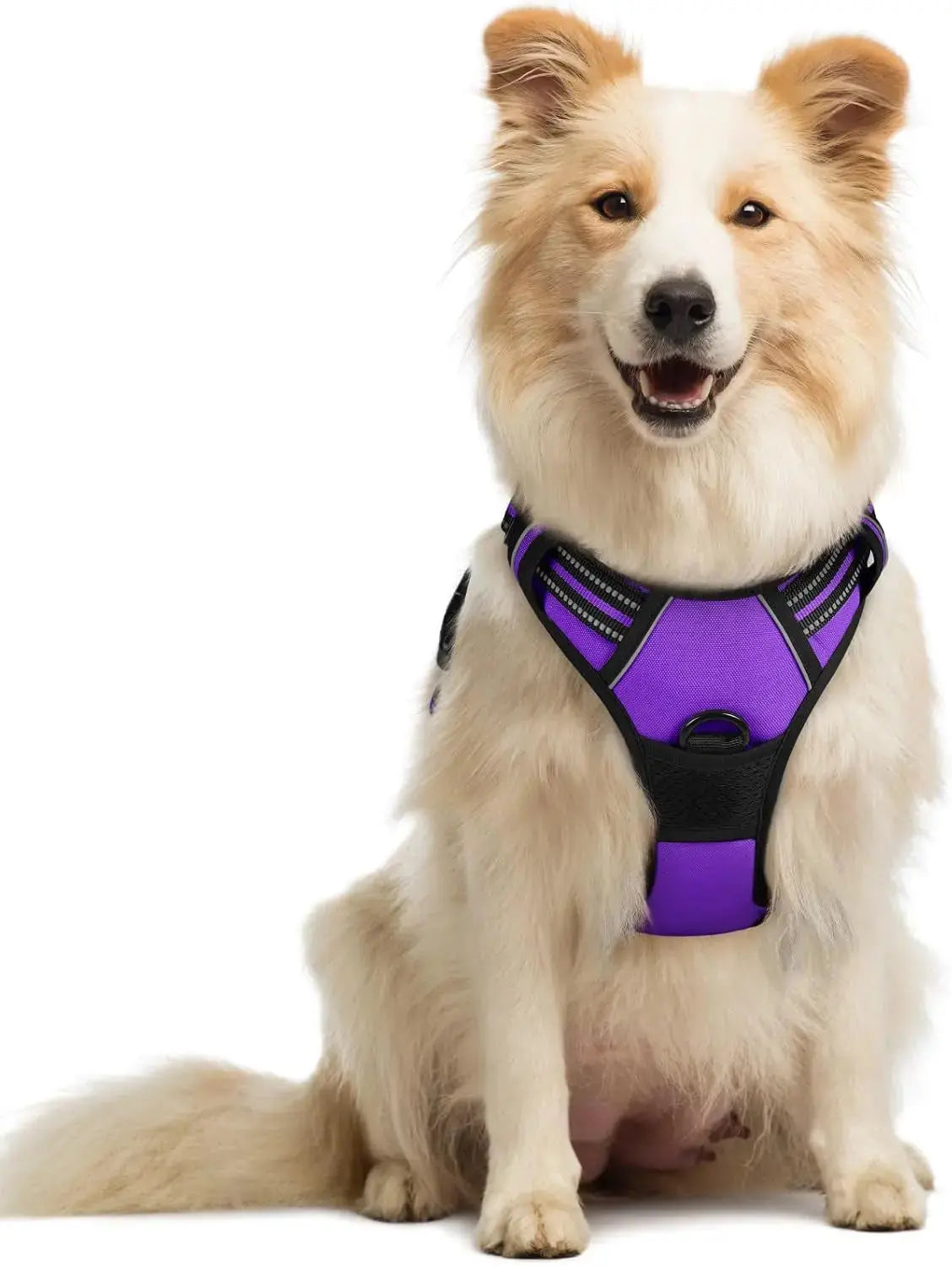 No Pull Dog Harness Reflective Adjustable Oxford Vest Dogs Control (All Sizes) Wags & Whiskers Pet Supply