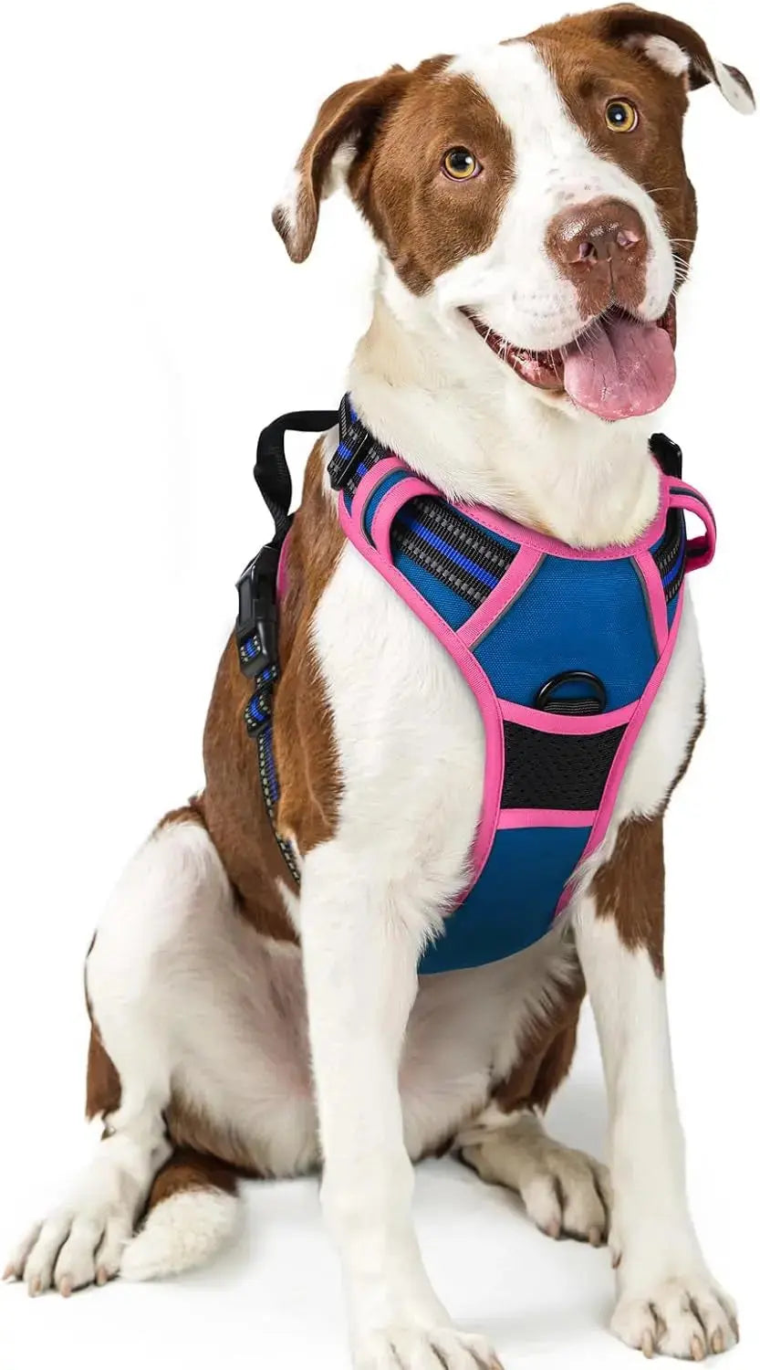 No Pull Dog Harness Reflective Adjustable Oxford Vest Dogs Control (All Sizes) Wags & Whiskers Pet Supply
