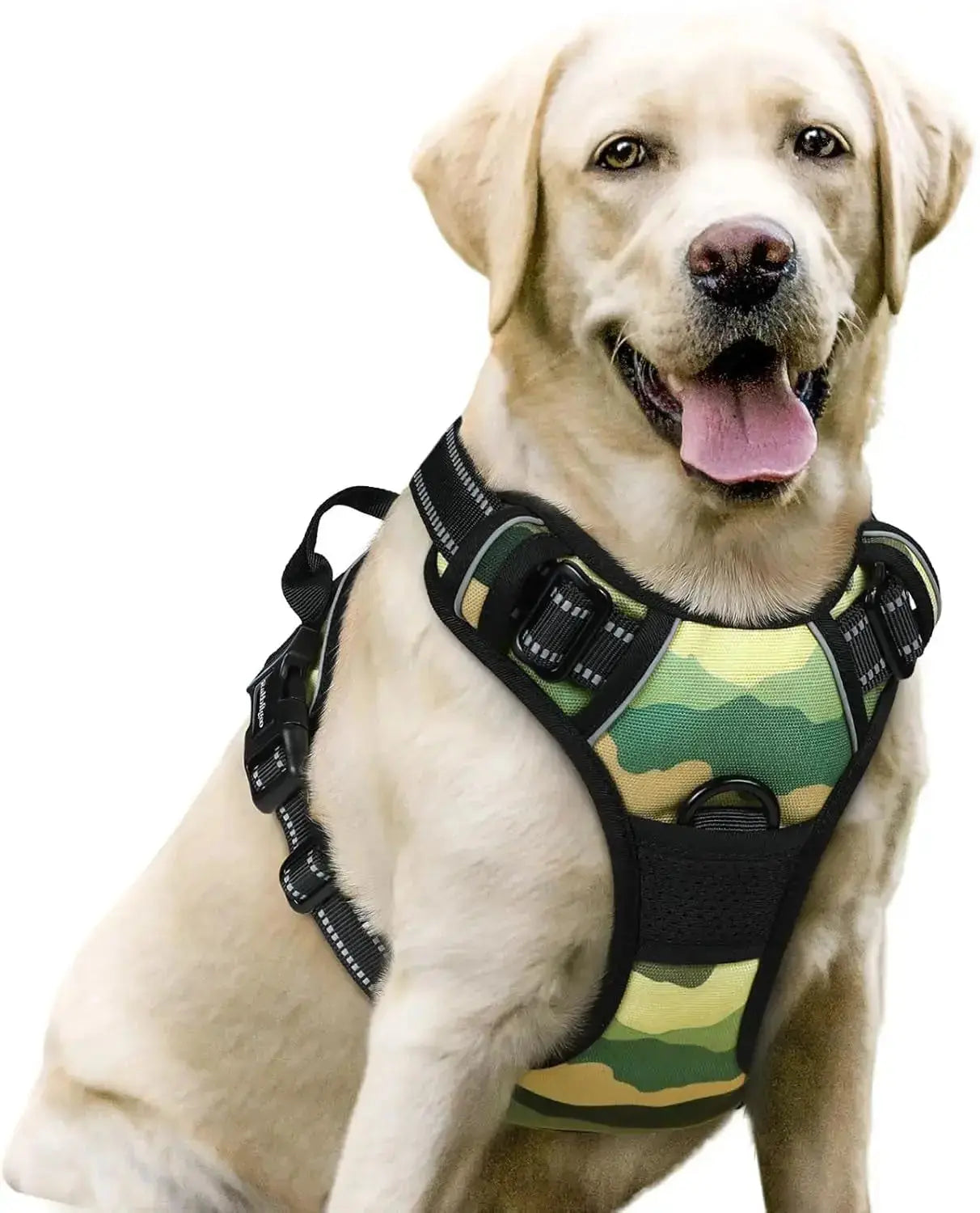 No Pull Dog Harness Reflective Adjustable Oxford Vest Dogs Control (All Sizes) Wags & Whiskers Pet Supply