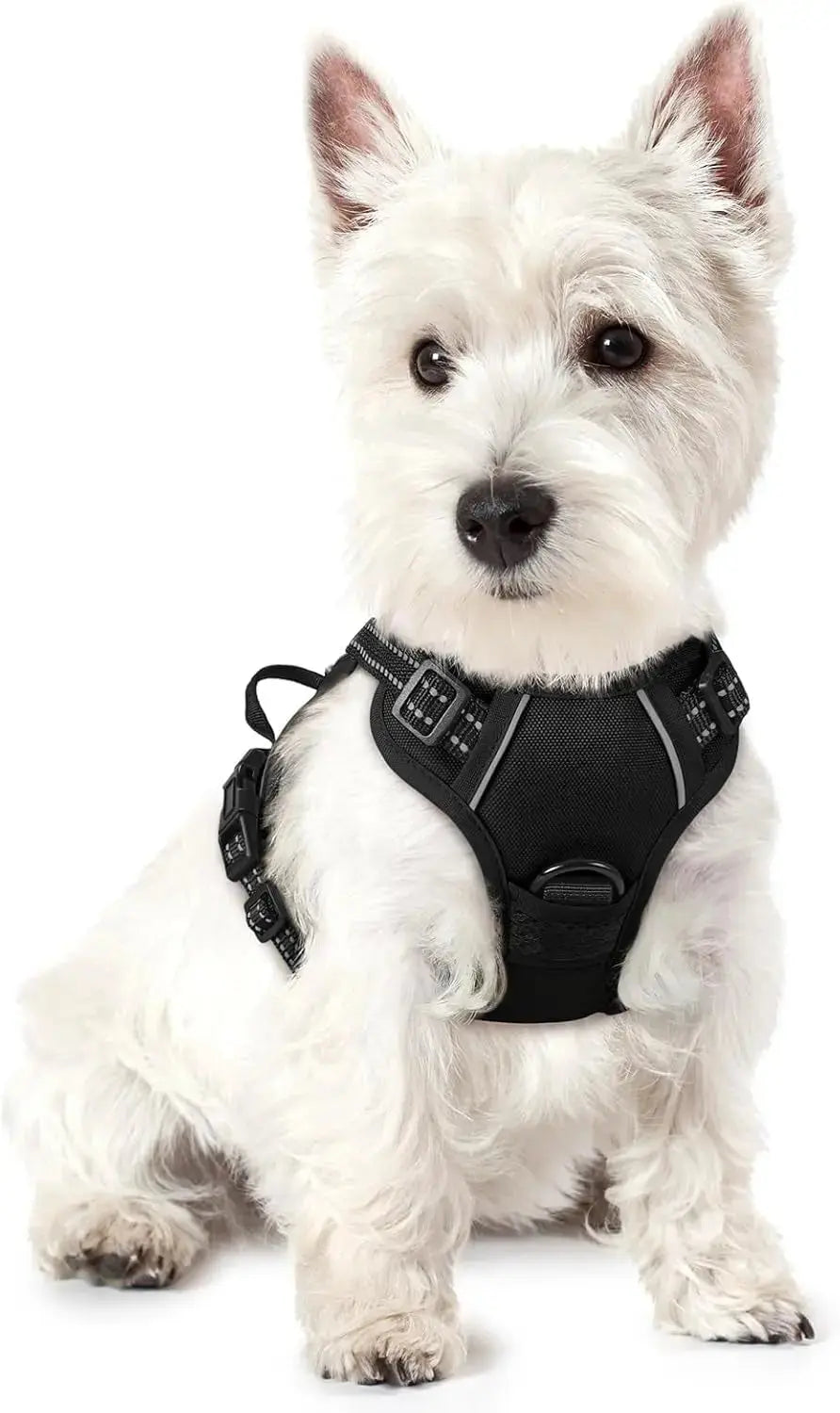 No Pull Dog Harness Reflective Adjustable Oxford Vest Dogs Control (All Sizes) Wags & Whiskers Pet Supply