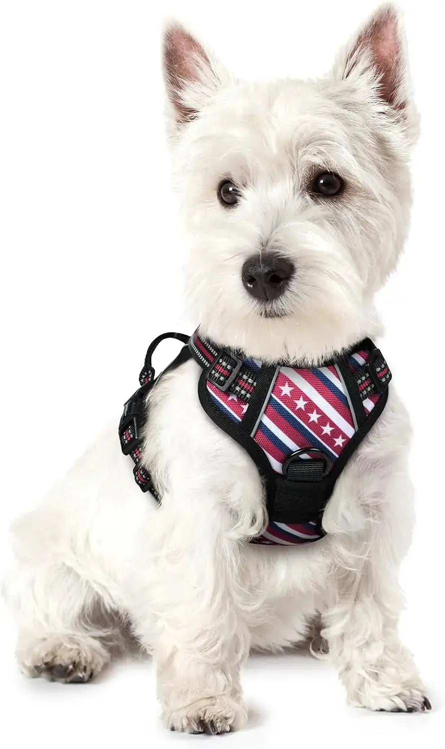 No Pull Dog Harness Reflective Adjustable Oxford Vest Dogs Control (All Sizes) Wags & Whiskers Pet Supply