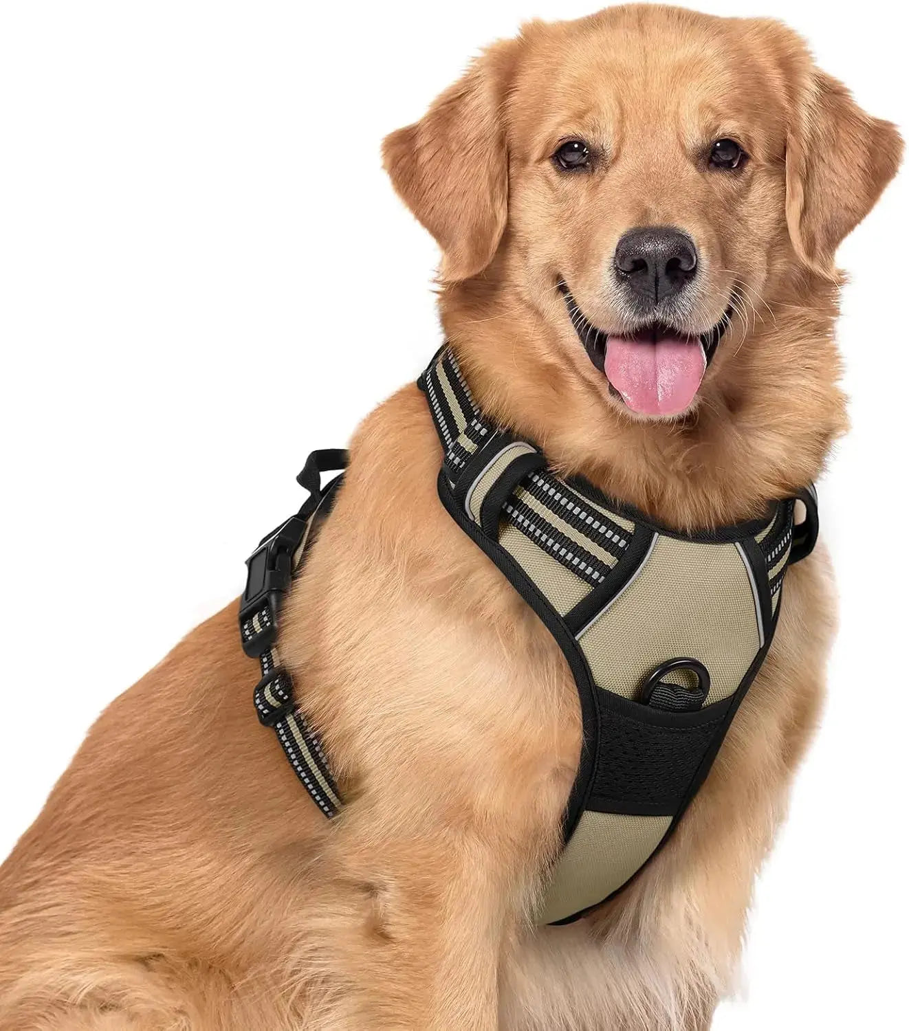 No Pull Dog Harness Reflective Adjustable Oxford Vest Dogs Control (All Sizes) Wags & Whiskers Pet Supply