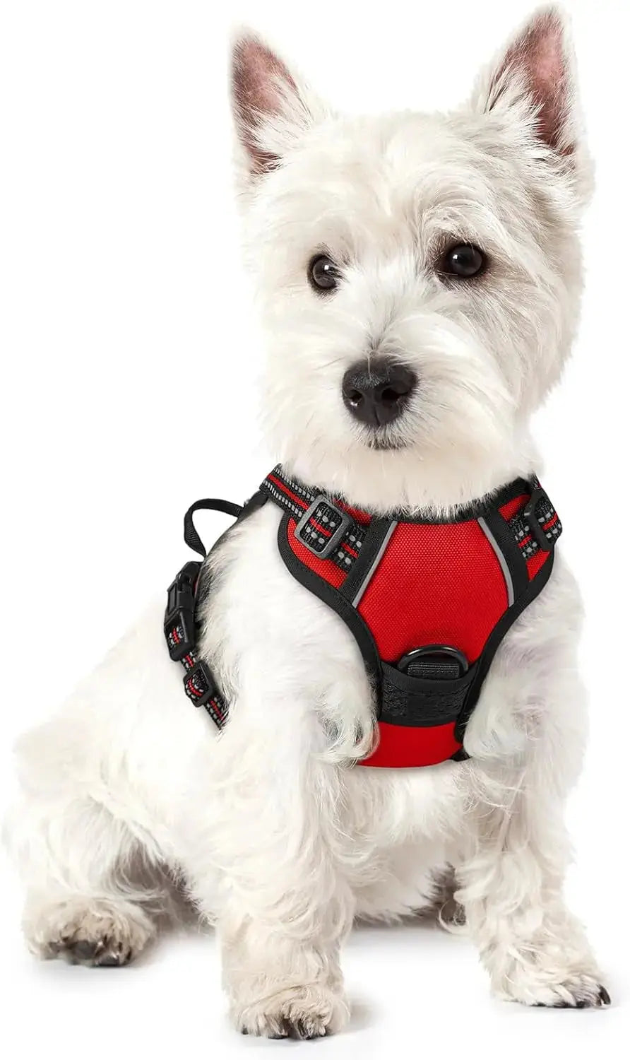 No Pull Dog Harness Reflective Adjustable Oxford Vest Dogs Control (All Sizes) Wags & Whiskers Pet Supply