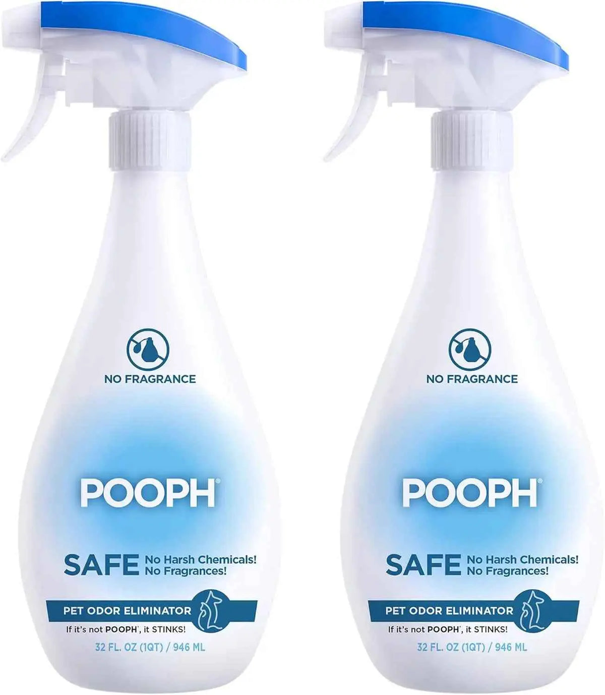 POOPH Pet Odor Eliminator Spray, 32 oz Fragrance-Free - FurrBaby Necessities