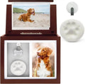 Pet Memorial Urn Keepsake Box for Dogs & Cats with Paw Print Kit & Album by Wags & Whiskers Pet Supply