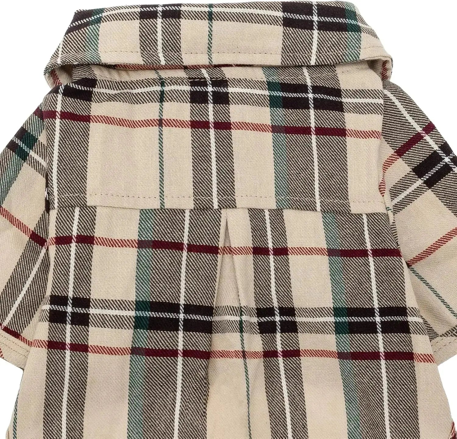 Plaid Dog Polo Shirt Soft Pet Outfit for Small & Medium Dogs and Cats Wags & Whiskers Pet Supply