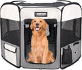 Pop Up Dog Playpen Portable Foldable Pet Exercise Pen Indoor Outdoor Puppy Travel Wags & Whiskers Pet Supply