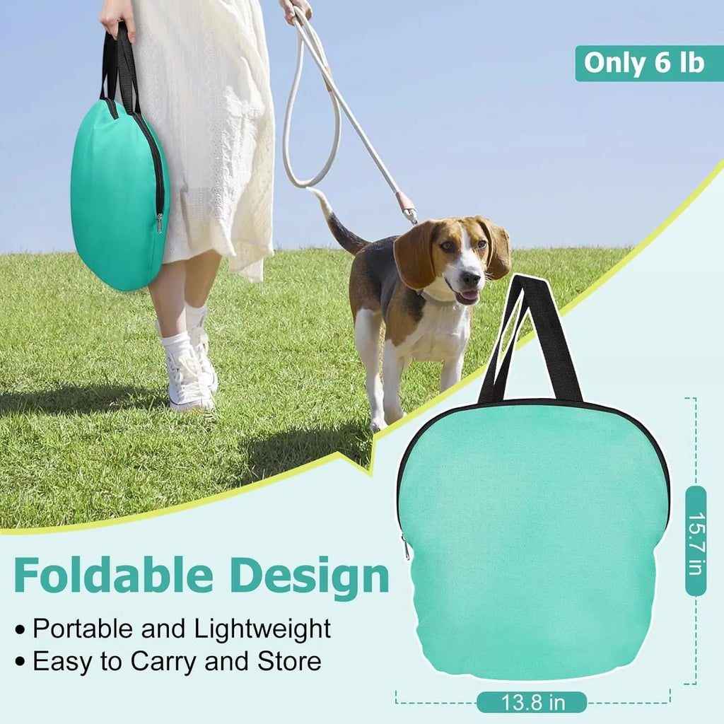 Portable Cat & Dog Playpen Foldable Pet Tent 32" Indoor Outdoor 600D Oxford Wags & Whiskers Pet Supply