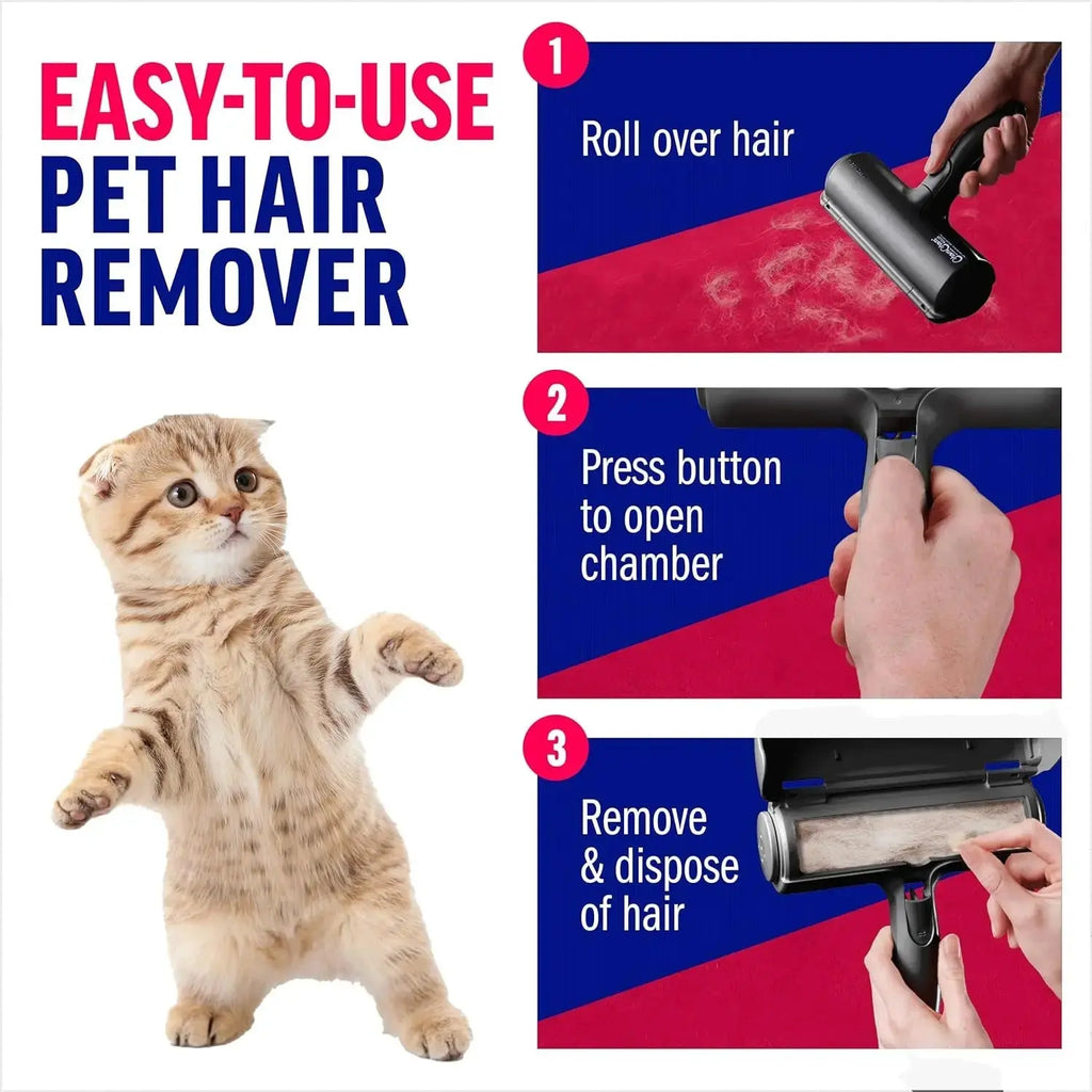 Reusable Pet Hair Remover Roller for Furniture, Carpet & Clothing Wags & Whiskers Pet Supply