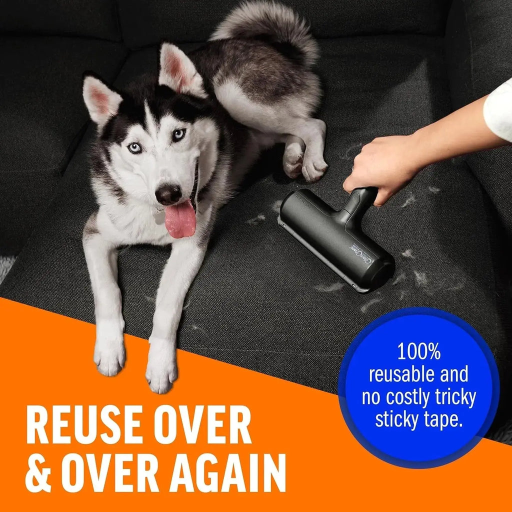 Reusable Pet Hair Remover Roller for Furniture, Carpet & Clothing Wags & Whiskers Pet Supply