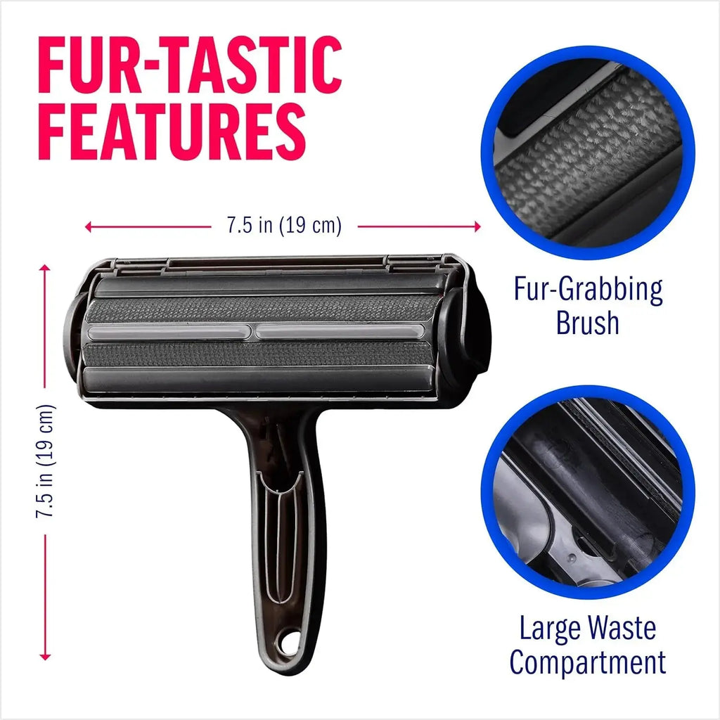 Reusable Pet Hair Remover Roller for Furniture, Carpet & Clothing Wags & Whiskers Pet Supply