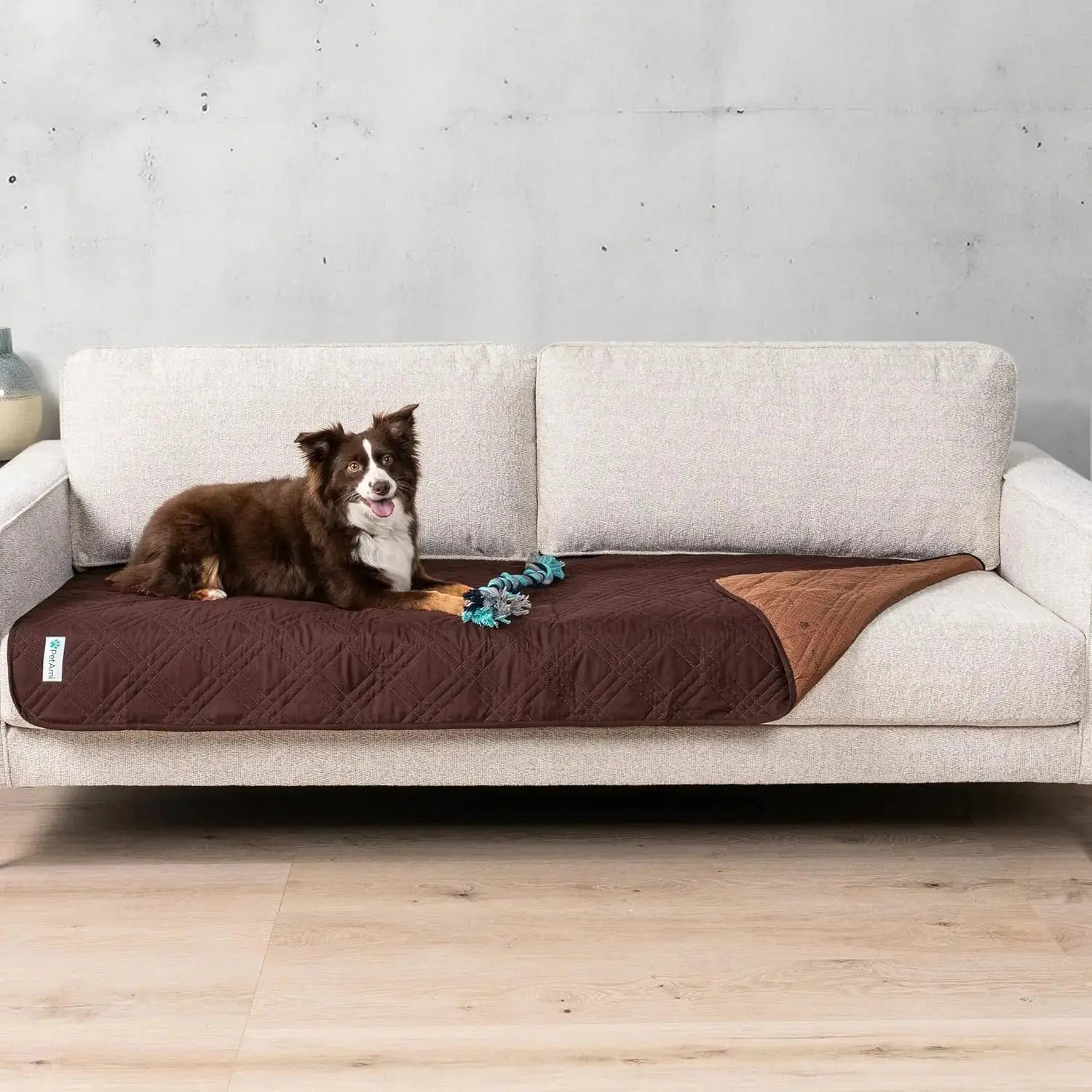 Waterproof Pet Couch Cover Reversible Furniture Protector for Dogs & Cats Wags & Whiskers Pet Supply