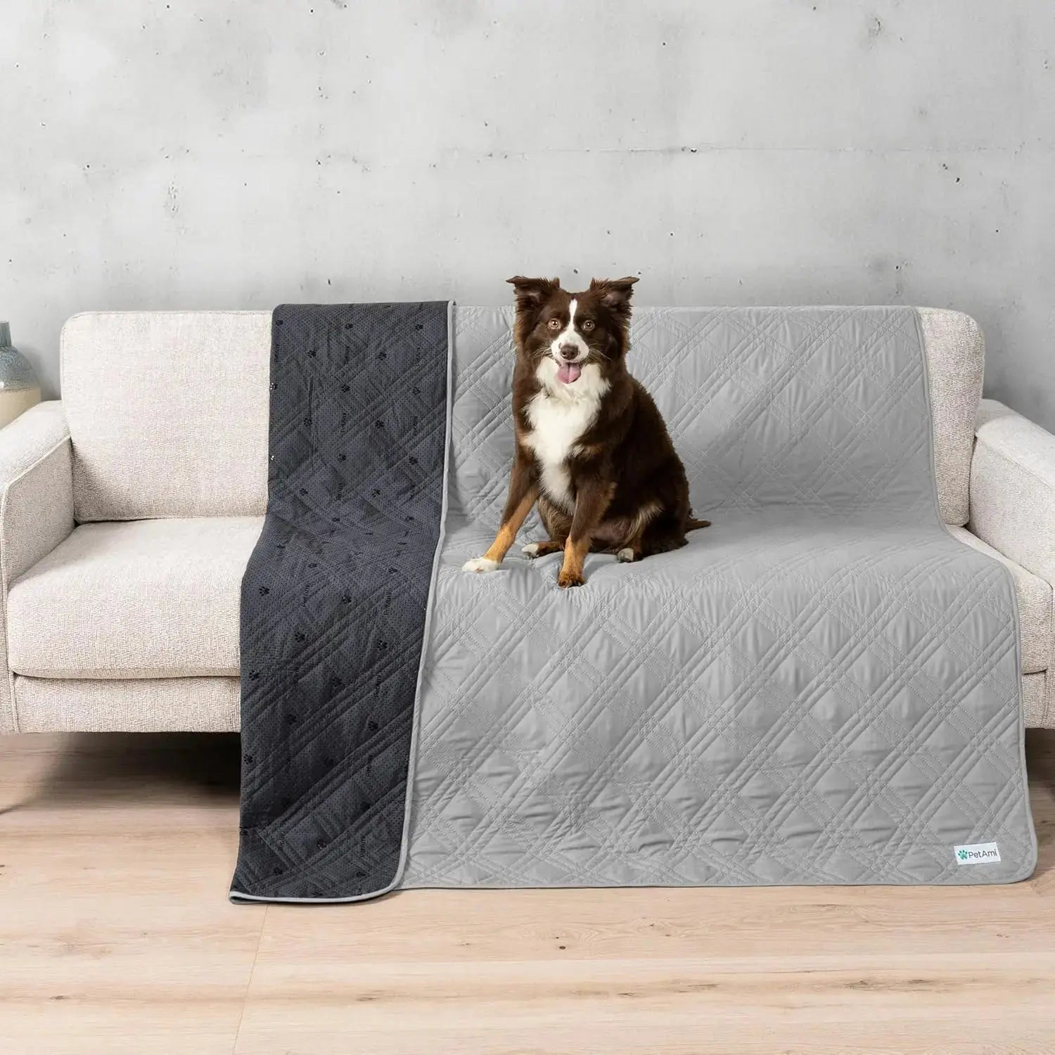 Waterproof Pet Couch Cover Reversible Furniture Protector for Dogs & Cats Wags & Whiskers Pet Supply