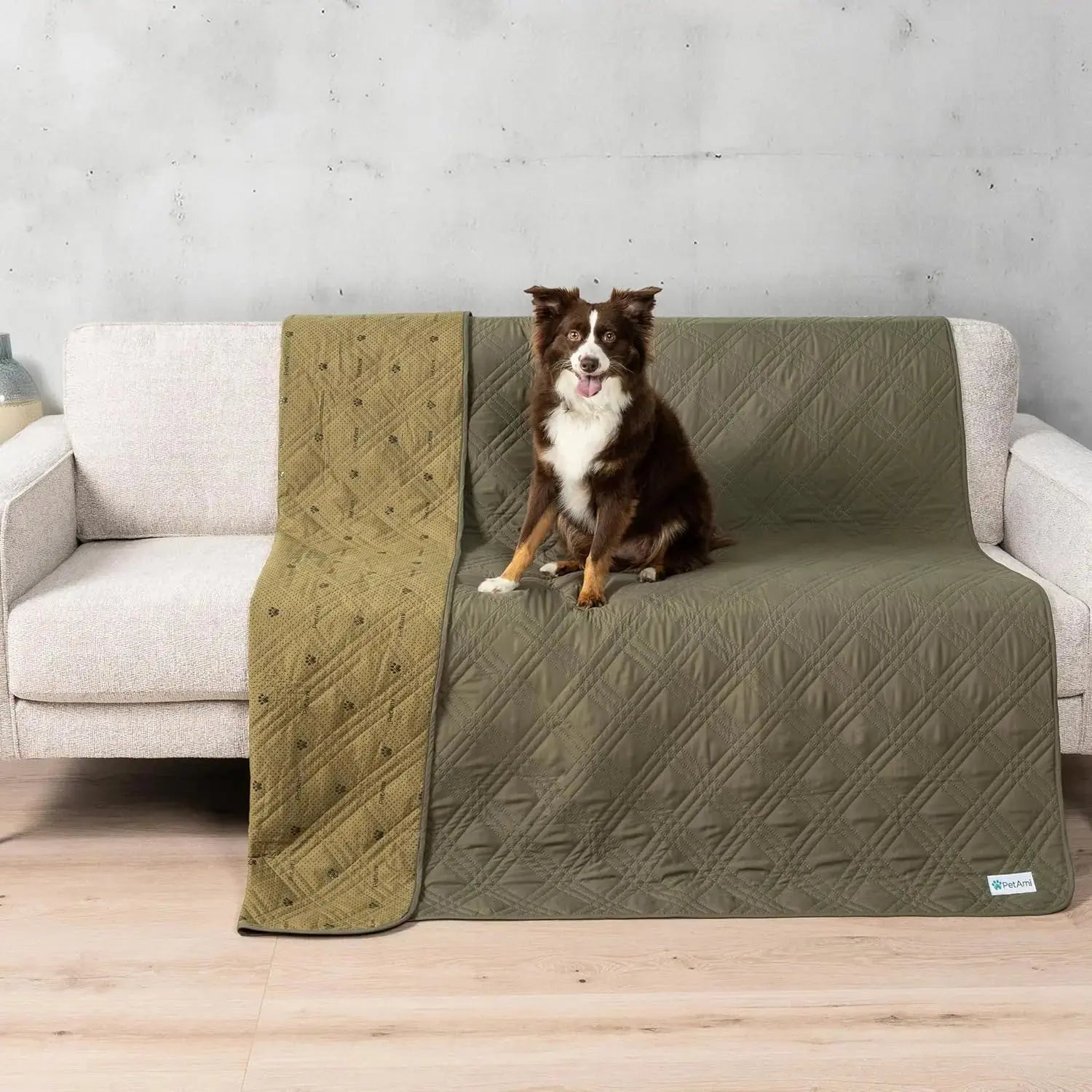 Waterproof Pet Couch Cover Reversible Furniture Protector for Dogs & Cats Wags & Whiskers Pet Supply