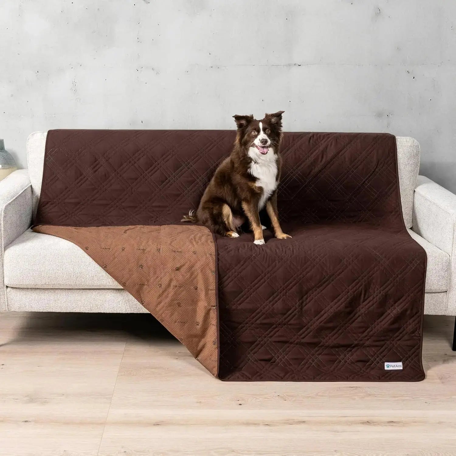 Waterproof Pet Couch Cover Reversible Furniture Protector for Dogs & Cats Wags & Whiskers Pet Supply