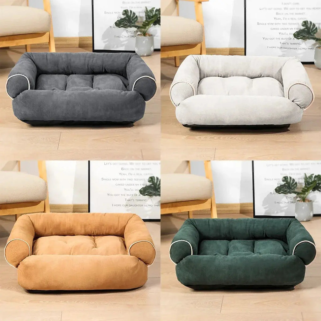 S/M/L/XL Pet Dog Bed Sofa Deep Sleep Dog House Square Thickened Warm Cat Mat Small Kennel Pet Product Breathable Blanket Winter