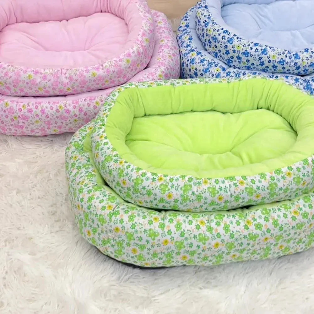 Cute Medium Dog Bed House Summer Soft Small Dog Sofa Bed Comfortable Elastic Large Cat Bed Kennel Accessories
