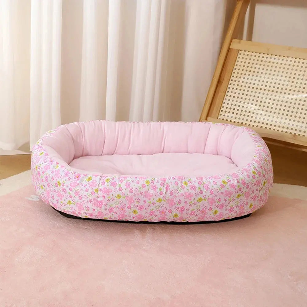 Cute Medium Dog Bed House Summer Soft Small Dog Sofa Bed Comfortable Elastic Large Cat Bed Kennel Accessories