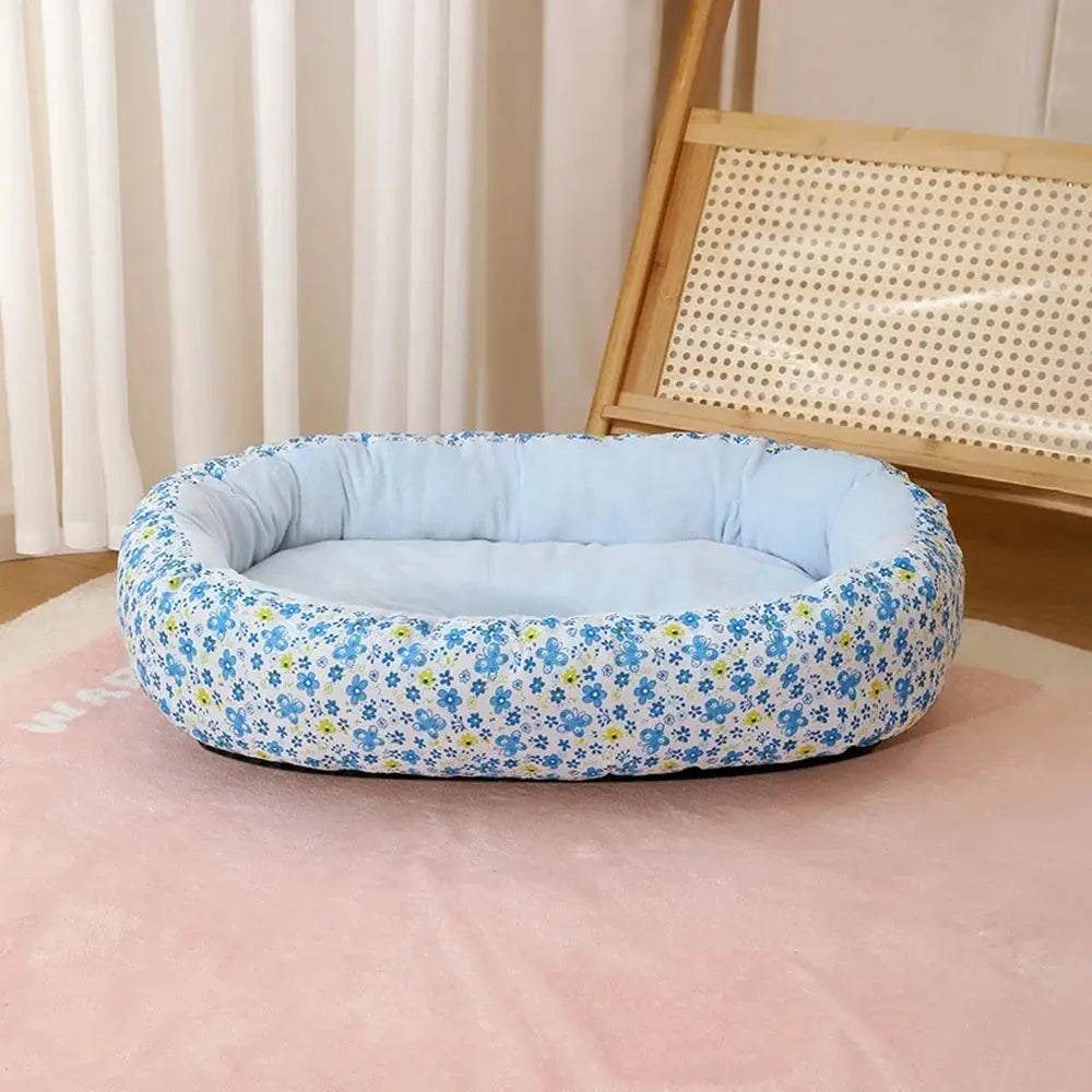 Cute Medium Dog Bed House Summer Soft Small Dog Sofa Bed Comfortable Elastic Large Cat Bed Kennel Accessories