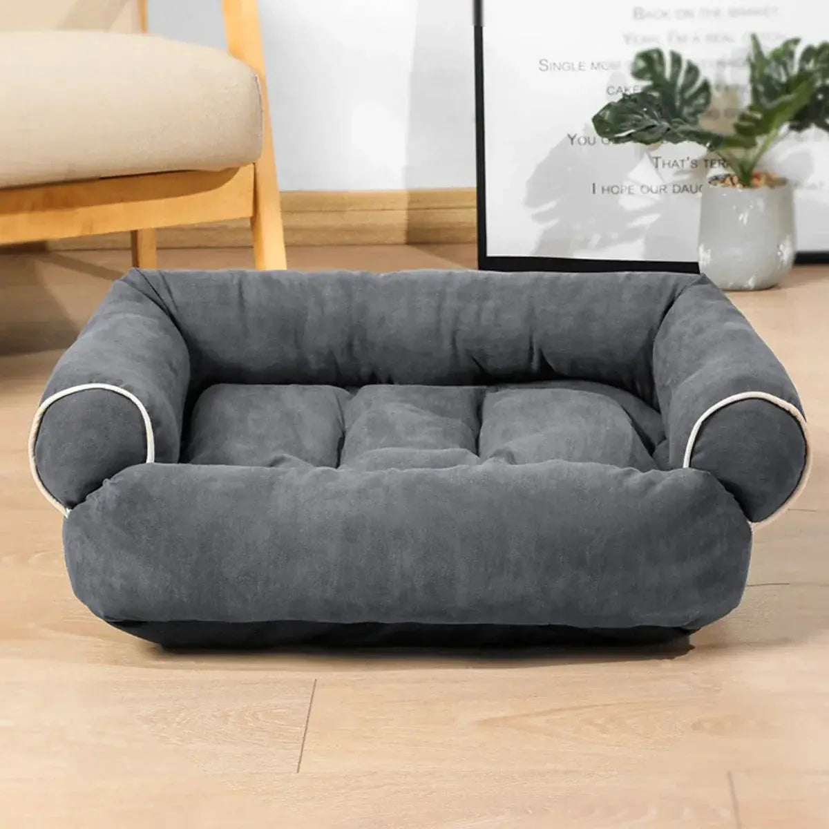 S/M/L/XL Pet Dog Bed Sofa Deep Sleep Dog House Square Thickened Warm Cat Mat Small Kennel Pet Product Breathable Blanket Winter