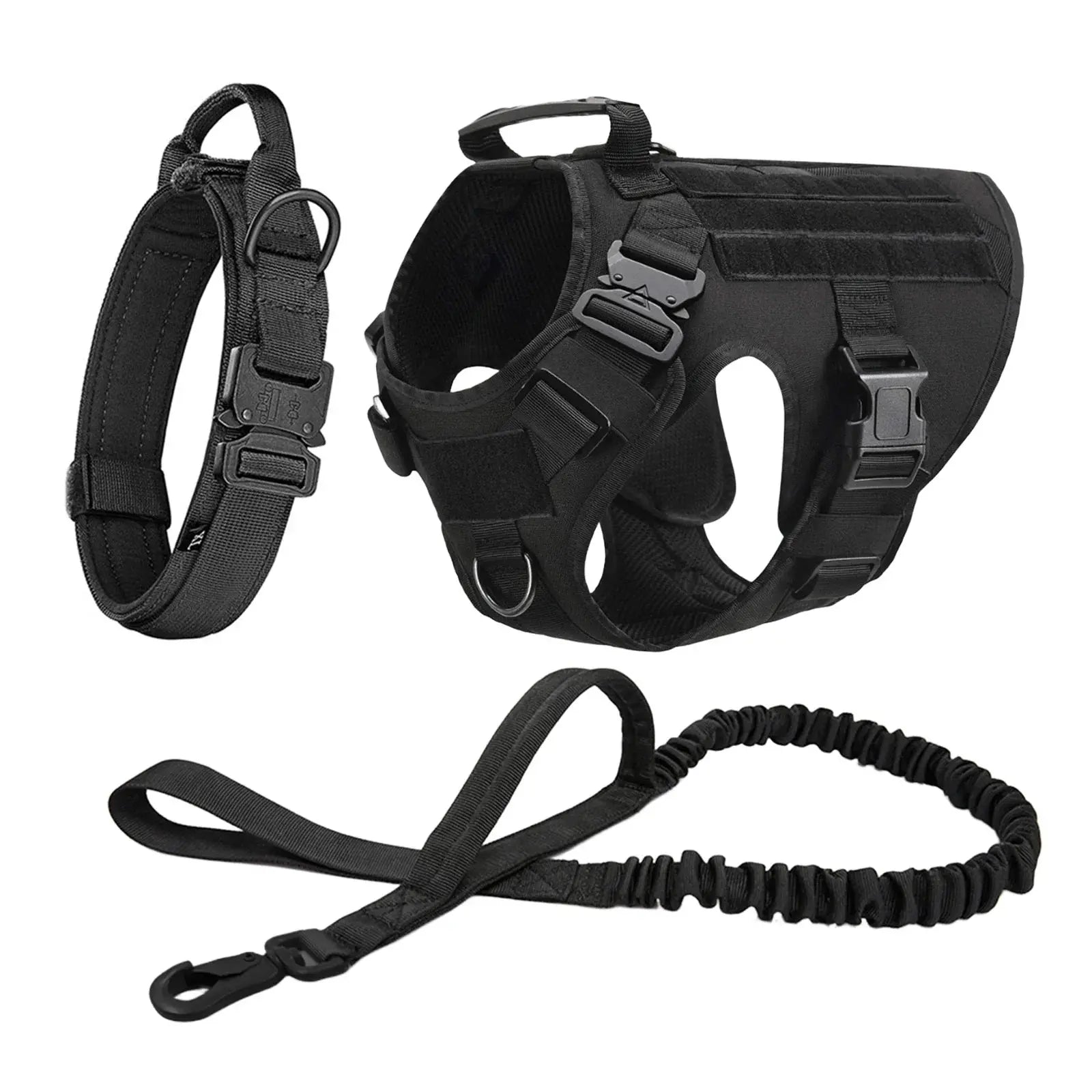 Ultimate Explorer Tactical Dog Harness & Leash Set Fashioned Furbabies