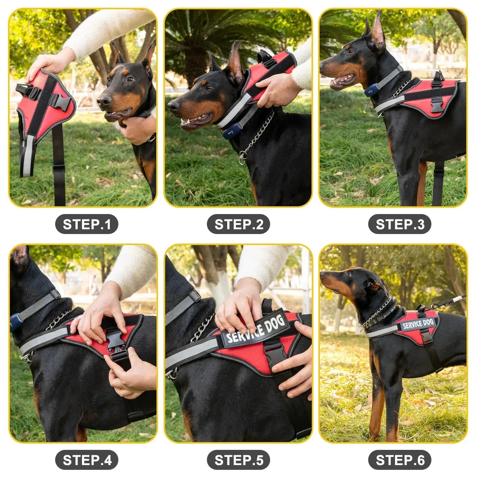 Chest Strap Dog Vest Harness for Medium and Large Dogs, Border Collie, Golden Retriever, Explosion-Proof Dog Harness - FurrBaby Necessities