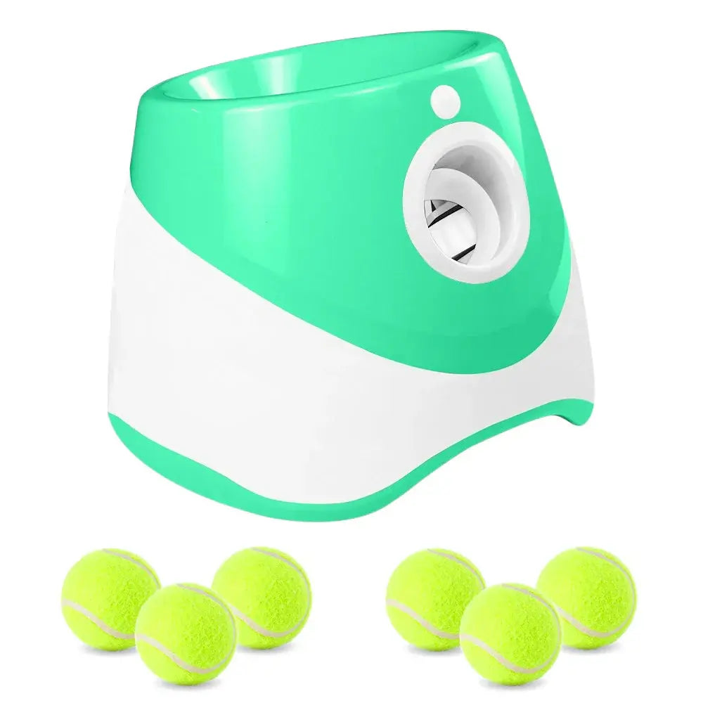 Automatic Dog Tennis Ball Launcher – Rechargeable Interactive Ball Throwing Machine for Small & Medium Dogs WTN Essentials