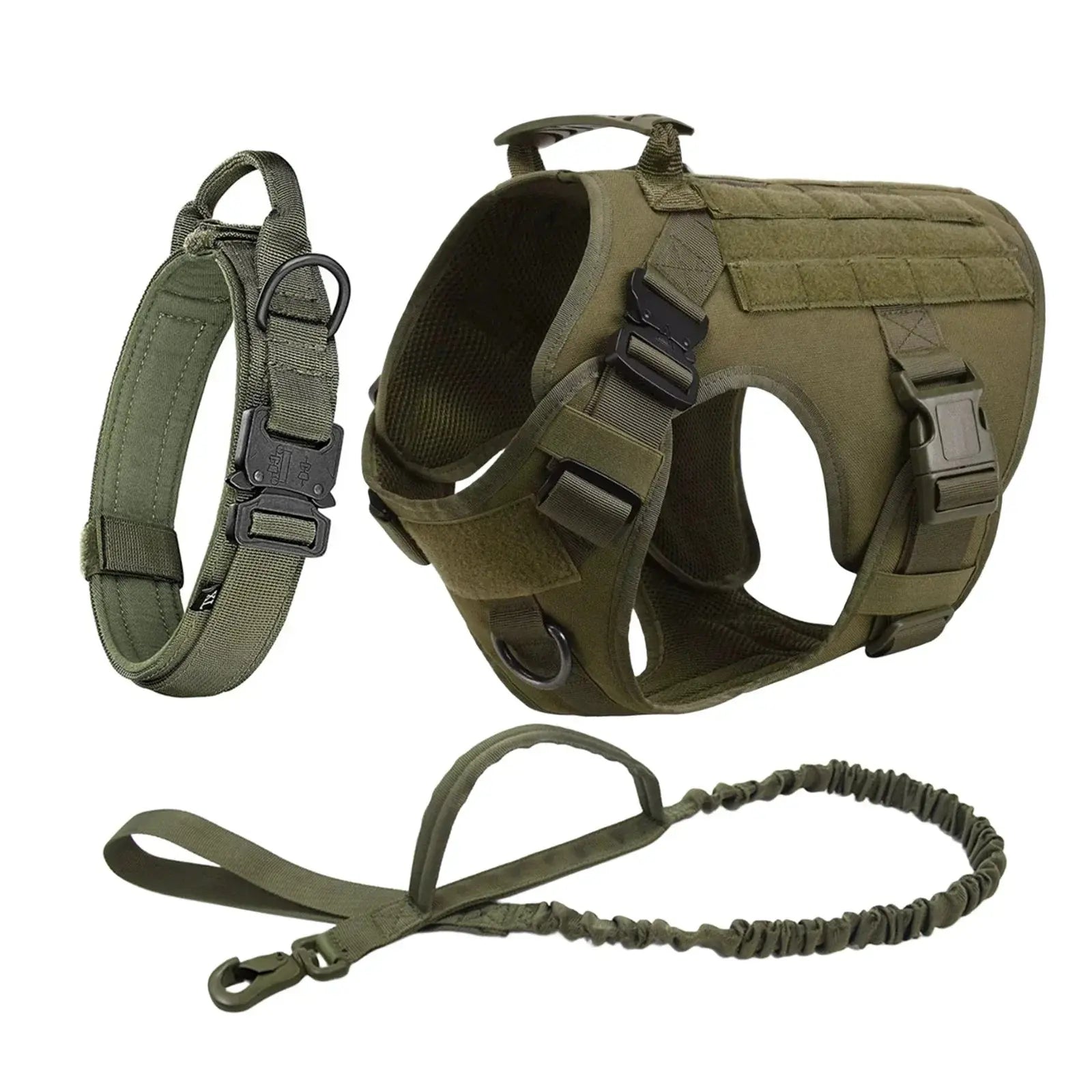 Ultimate Explorer Tactical Dog Harness & Leash Set Fashioned Furbabies