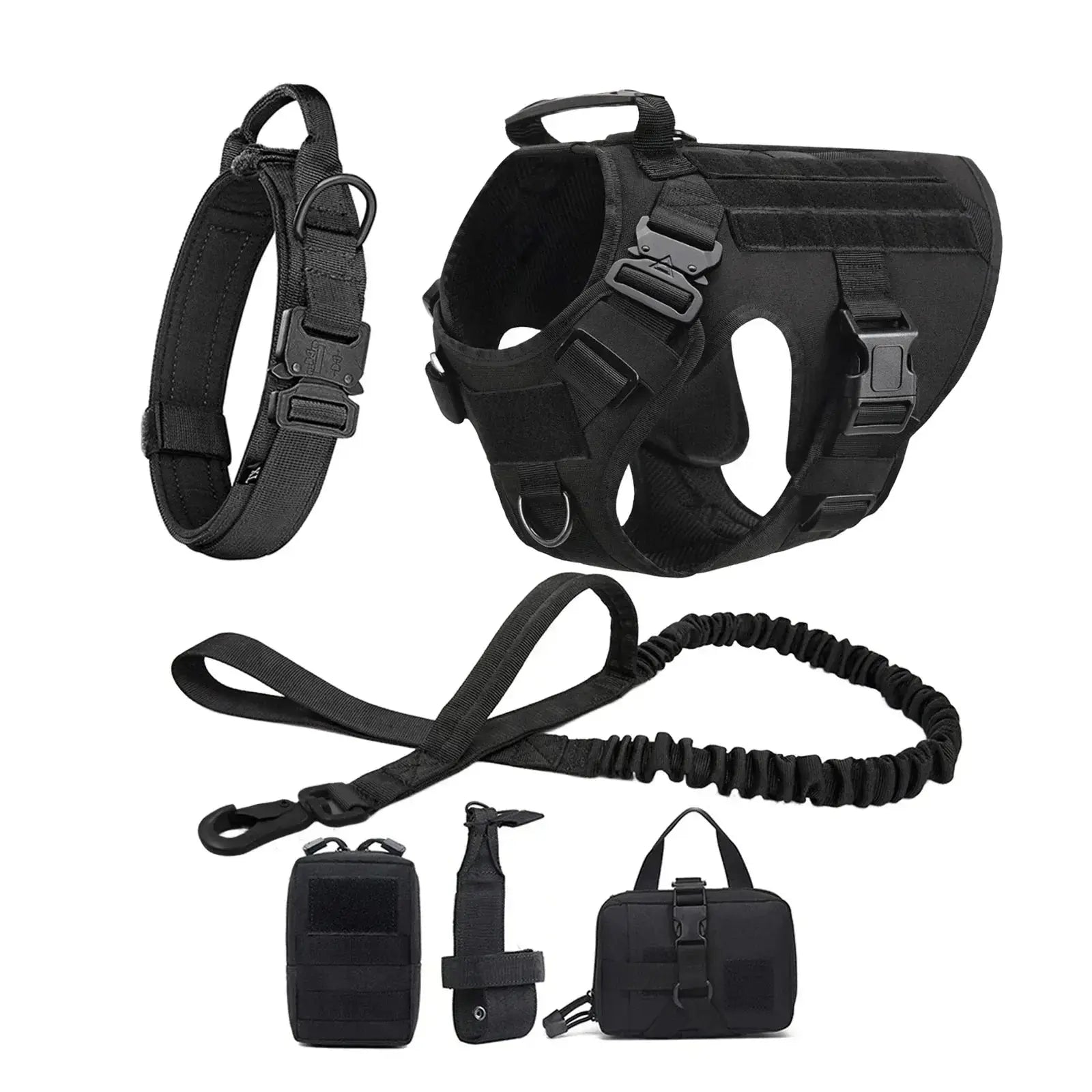 Ultimate Explorer Tactical Dog Harness & Leash Set Fashioned Furbabies